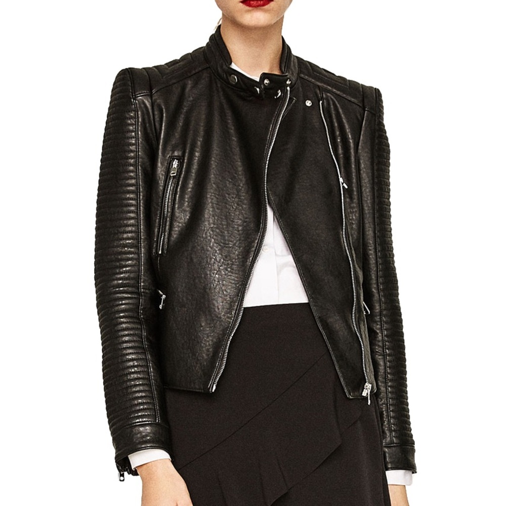 Zara Leather Effect Jacket